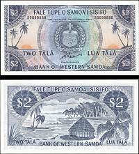 *2 Tala Samoa 1967 (2020) P17cCS UNC, oficiálny reprint - Kliknutím na obrázok zatvorte -